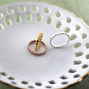 Ring "Flat Beads"