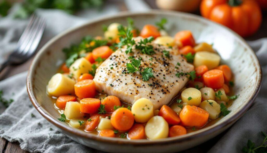 Seeteufel-Ragout mit Wintergemüse: Cremig und voller Geschmack