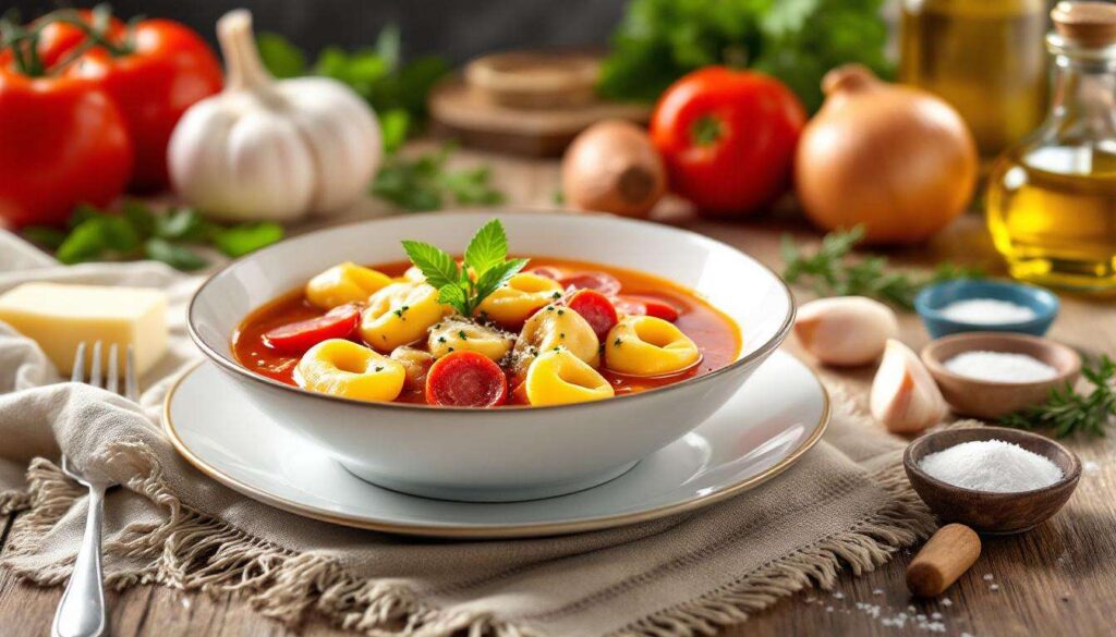Tortellinisuppe mit Salsiccia: In 20 Minuten auf dem Tisch