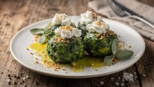 Frühjahrskur auf dem Teller: Spinatknödel in 15 Minuten fertig