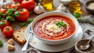 Tomatensuppe mit Parmesan-Klößchen: Einfach und raffiniert zugleich