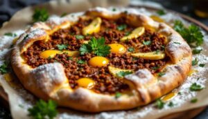 Fladenbrot mit Hackfleisch: Türkische Pide gelingt in 30 Minuten