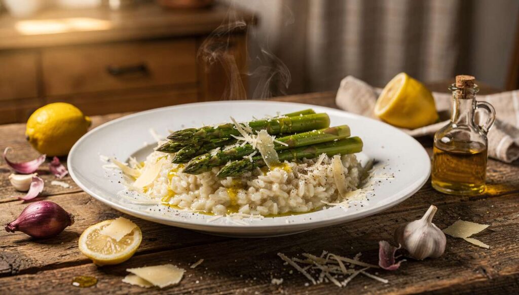 Spargel-Risotto nach Südtiroler Art, cremig und in 30 Minuten fertig