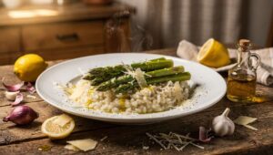 Spargel-Risotto nach Südtiroler Art, cremig und in 30 Minuten fertig